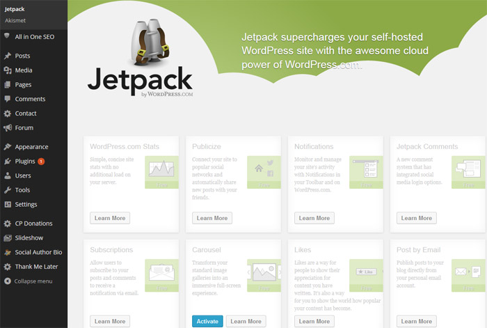 WordPress Plugin JetPack